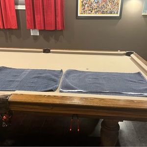 5/$25 pair of navy blue cotton woven mats